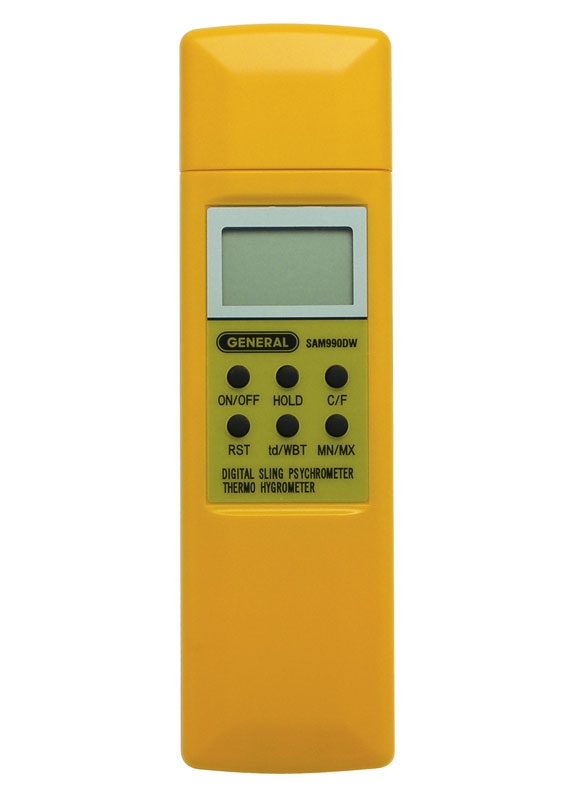 Preciva Digital Psychrometer Thermo-Hygrometer, LCD Mini Temperature and  Humidity Meter with Dew Point and Wet Bulb Temperature Hygrometer for